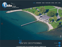 Tablet Screenshot of lido-plage.com